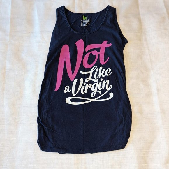 KT Maternity 'Not Like‎ A Virgin' Tank Top - Picture 1 of 6